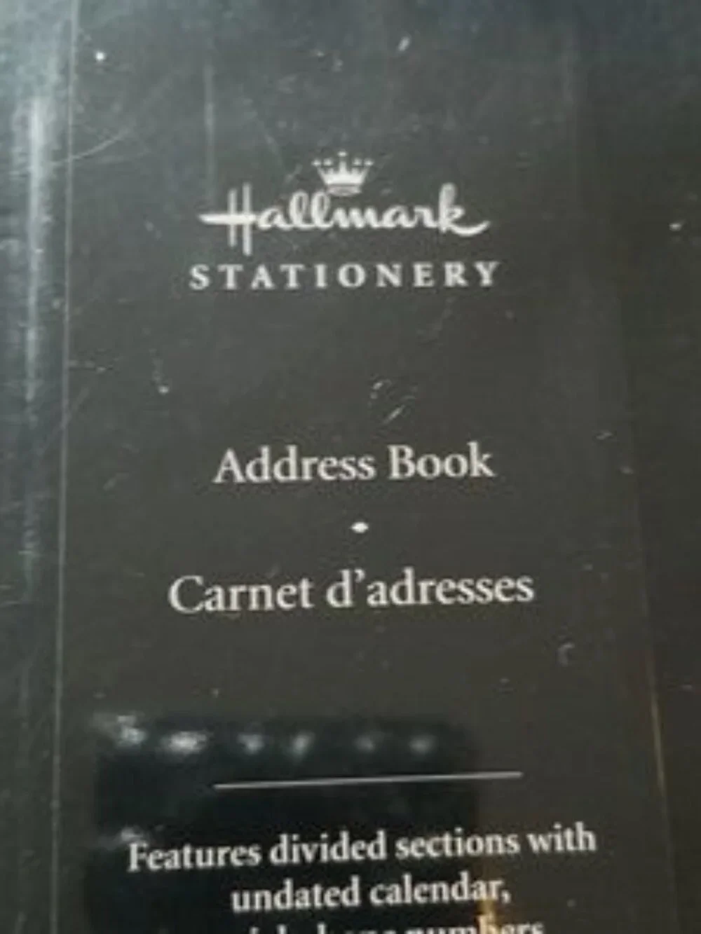 New Hallmark address book